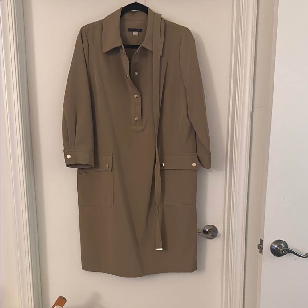 Tommy Hilfiger  Taupe Shirt Dress